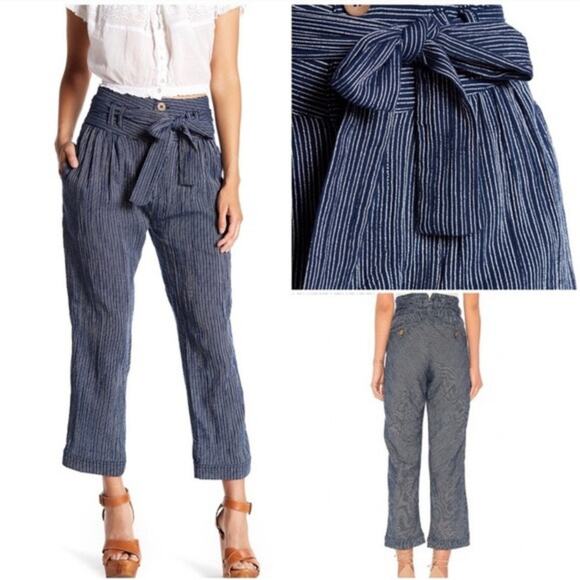 Free People Pants - Free People Rumors Stripe Harlem Pants Size 10